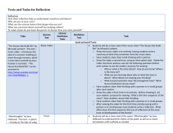 Texts and Tasks for Reflection