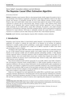 The Bayesian Causal Effect Estimation Algorithm