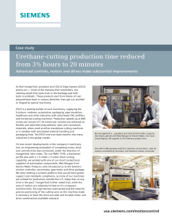 Urethane-cutting production time reduced from 3&frac12; hours to 20 minutes