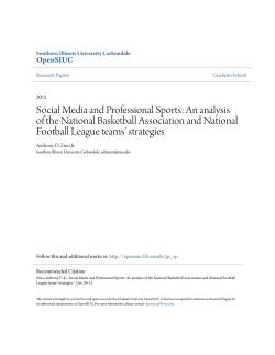 Social Media and Professional Sports: An analysis of