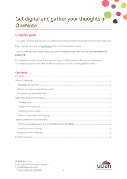 Get digital and gather your thoughts in OneNote