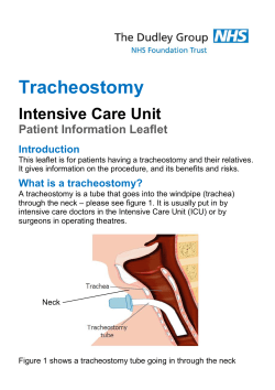 Tracheostomy V1 - The Dudley Group NHS Foundation Trust