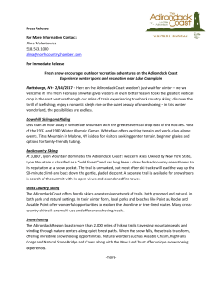 Fresh snow encourages outdoor recreation