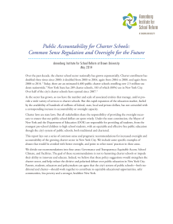 Public Accountability for Charter Schools