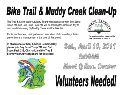 Creek Clean Up Flyer - City of North Liberty