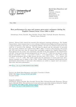 - Zurich Open Repository and Archive