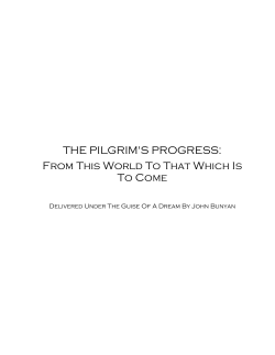 pilgrim`s progress in modern english