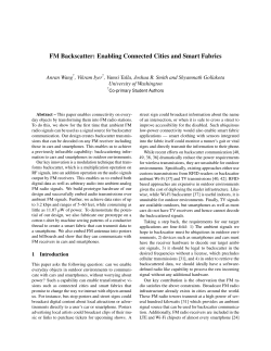 FM Backscatter: Enabling Connected Cities and Smart Fabrics