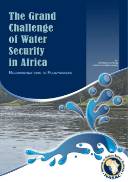 The Grand Challenge of Water Security in Africa