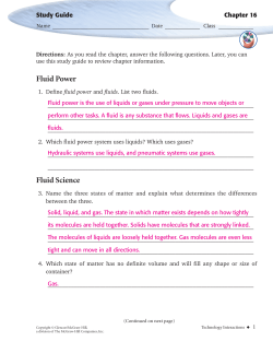 Fluid Study Guide