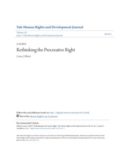 Rethinking the Procreative Right