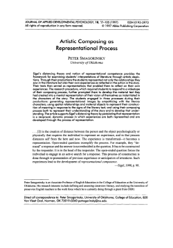 Artistic Composing as Representational Process