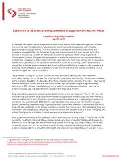 Submission to the Senate Standing Committee on Legal and