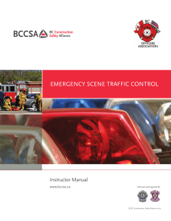 emergency scene traffic control