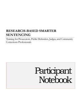 research-based smarter sentencing