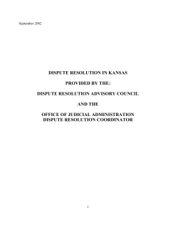 Dispute Resolution Manual