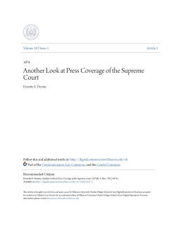 Another Look at Press Coverage of the Supreme Court