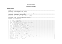 Financing Options - Department Of Energy