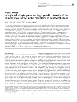 Interglacial refugia preserved high genetic diversity of the