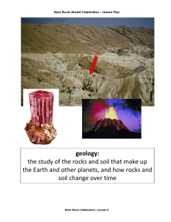 geology - Mars Rover Celebration