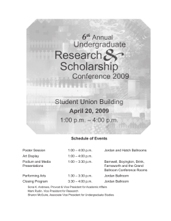 2009 Conference Program - Academics