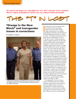 The &ldquo;T&rdquo; in LGBT The &ldquo;T&rdquo; in LGBT