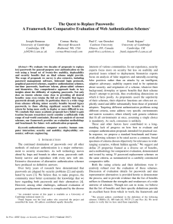 The Quest to Replace Passwords