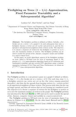 Firefighting on Trees: (1 &minus; 1/e)&ndash;Approximation, Fixed Parameter