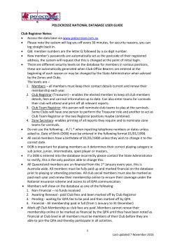 POLOCROSSE NATIONAL DATABASE Instructions with images