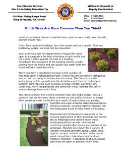 Mulch Fires Are More Common Than You Think!