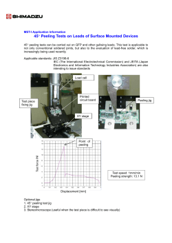45&deg; Peeling Tests on Leads of Surface Mounted Devices