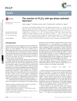 The reaction of CF2Cl2 with gas-phase hydrated