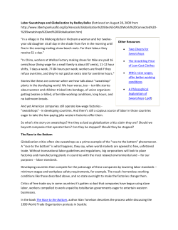 Labor Sweatshops and Globalization by Radley Balko (Retrieved on