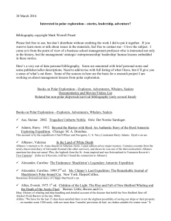 Polar exploration annotated bibliography