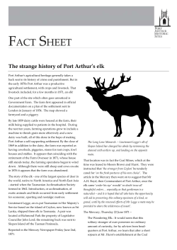 The strange story of Port Arthur`s elk
