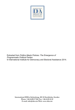 Chapter 3 Programmatic Politics in Comparative