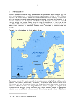 Map of Iceland and the - Food and Agriculture Organization of the