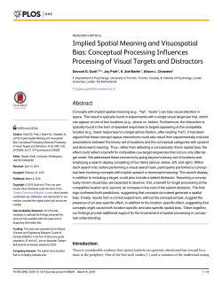 Implied Spatial Meaning and Visuospatial Bias: Conceptual