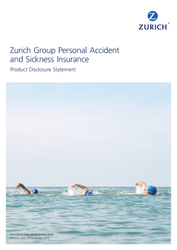 Group Personal Accident and Sickness Insurance