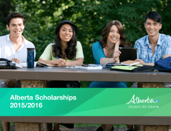 Alberta Scholarships Brochure