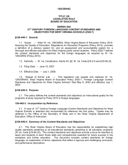 21st Century Foreign Language Content Standards and