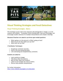 Visual Thinking Strategies and Fossil Detectives