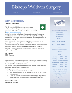 Bishops Waltham Surgery Newsletter
