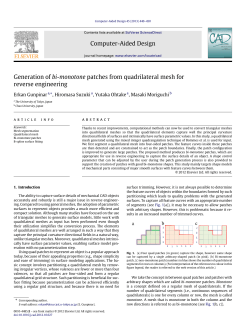 Generation of bi-monotone patches from quadrilateral mesh for