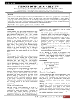 fibrous dysplasia: a review