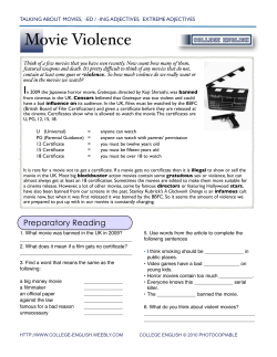 Movies - College English