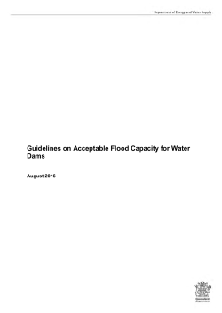 Guidelines on acceptable flood capacity for water dams (PDF, 385.9