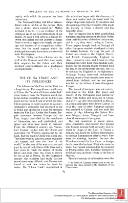 the china trade and its influences the china trade and its