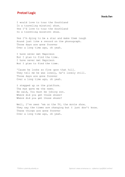 Steely Dan Pretzel Logic - Pisnicky