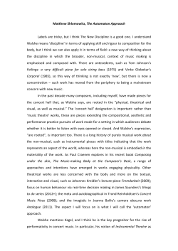 The Automaton Approach